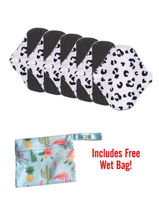 6pc LeakProof Reusable Pads (Includes Free Wet Bag) - DesignComfort