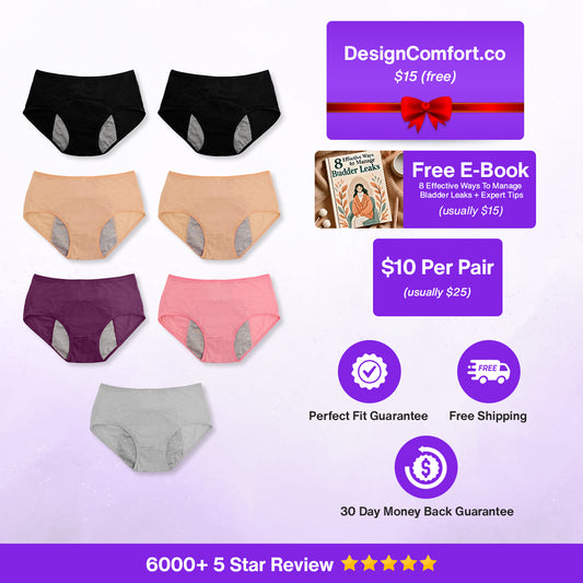 7pc Starter Pack High Waist LeakProof Panties